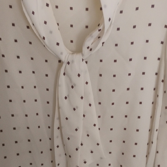 Kate Spade Cream Tie Front Blouse - Picture 3 of 7
